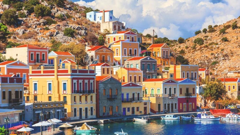 Moschos Mansion Villa Sými Eksteriør bilde