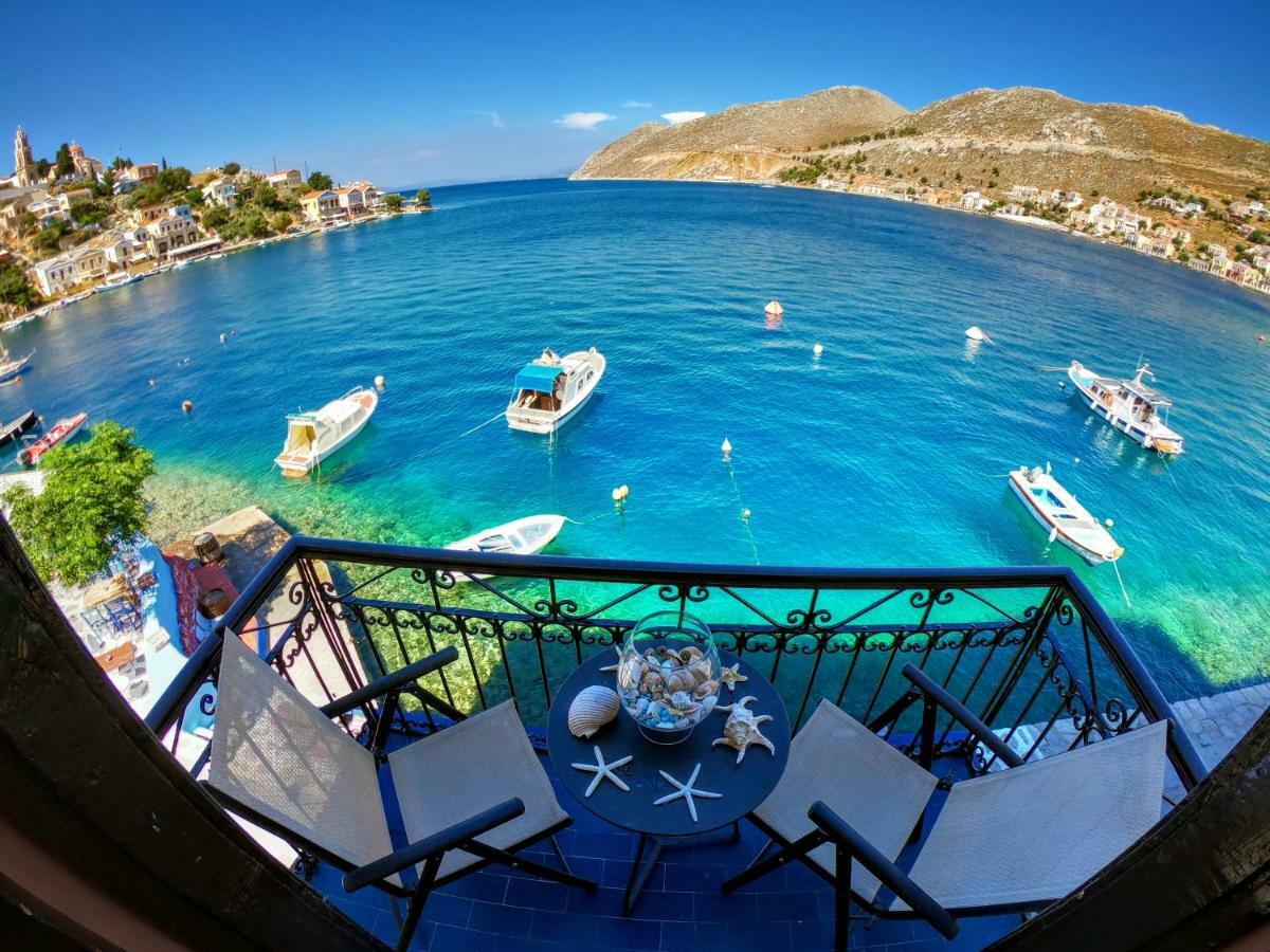 Moschos Mansion Villa Sými Eksteriør bilde